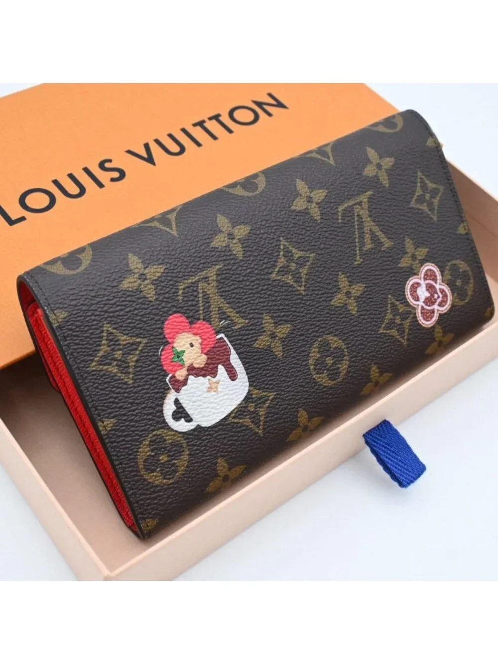 Louis Vuitton Monogram Vivienne Portefeuille Sarah NM Wallet